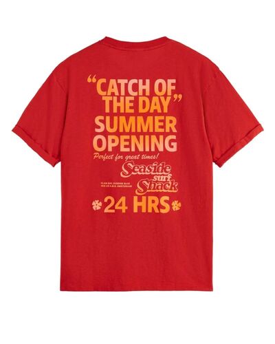 Ανδρική Κοντομάνικη Μπλούζα Scotch &amp; Soda - Front Back Artwork