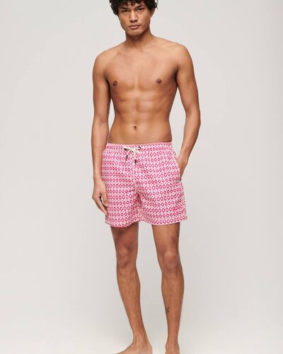 Superdry - D4 Stud Printed 15&quot; Swim Shorts   