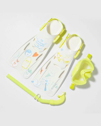 Παιδικό Set Κατάδυσης Sunnylife Μάσκα + Αναπνευστήρας + Βατραχοπέδιλα - Medium The Sea Kids