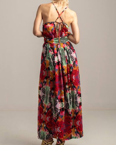 Peace And Chaos - Tropical Maxi Dress  