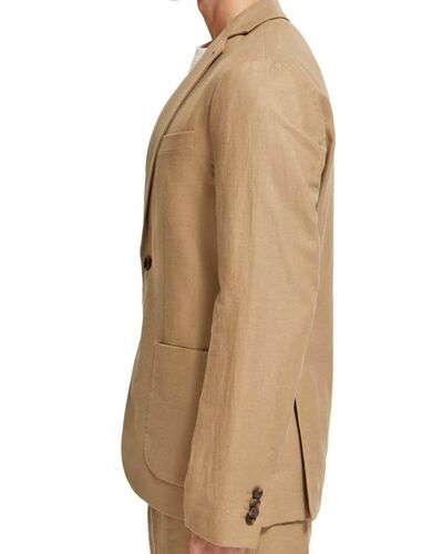 Σακακι Unconstructed Single-Breasted Twill 176982 SC6896 seastone