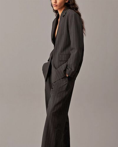 Calvin Klein - Soft Crepe Pinstripe Blazer  
