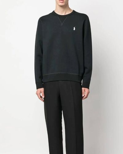 Men Sweatshirt Polo Ralph Lauren Lscnm6-Long Sleeve 710888284003 001 black 
