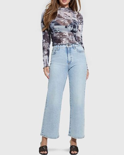 Guess - Ls Adriana Mesh Top   