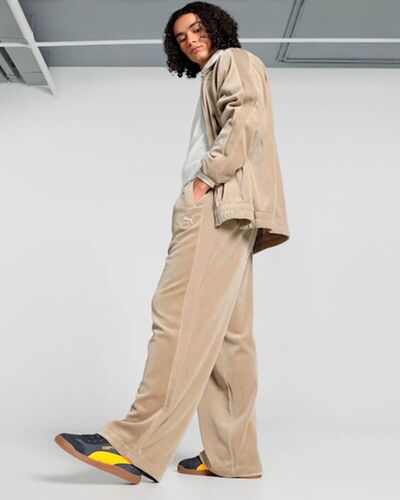 Puma - T7 Oversized Velour Track Pants    