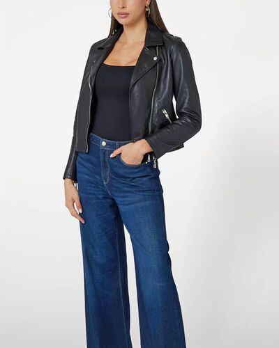 Γυναικείο Jacket Guess - Es Real Leather Moto