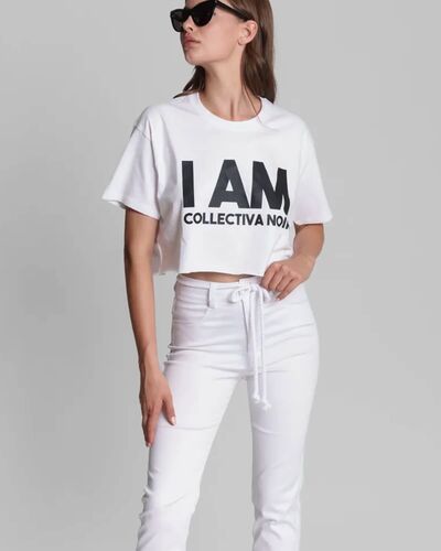 Γυναικεία Κοντομάνικη Μπλούζα Collectiva Noir - I Am Bold Crop