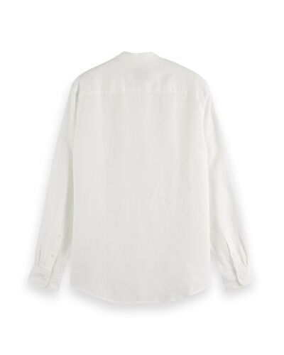 Ανδρικό Μακρυμάνικο Πουκάμισο Scotch & Soda - Core - Linen Stand Up Collar