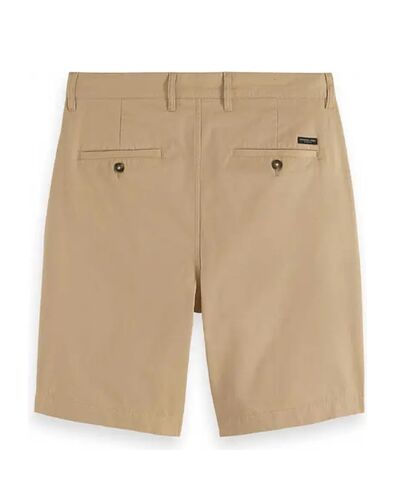 Ανδρικό Σορτς Scotch & Soda - Pleated Wide Fit Cotton-Twill Bermuda