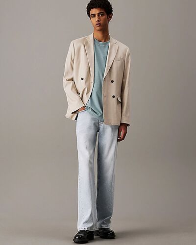 Ανδρική Κοντομάνικη Μπλούζα Calvin Klein - Bold Washed Ck Applique