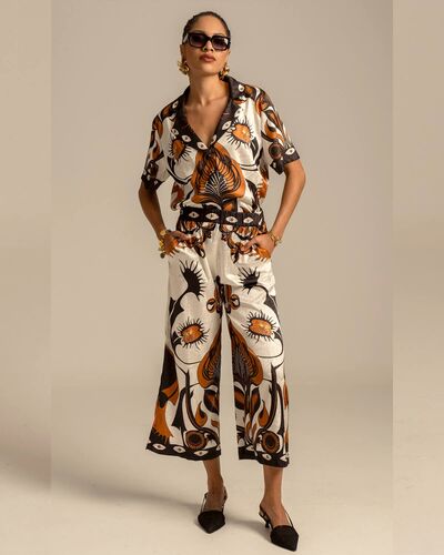 Peace And Chaos - Ornamental Pants - Jacquard   