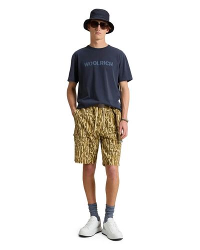 Ανδρική Κοντομάνικη Μπλούζα Woolrich - Light Garment Dyed