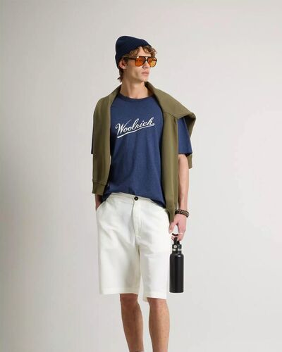 Woolrich - Mouline Jersey Logo T-Shirt   