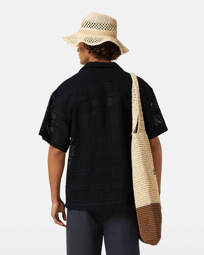 Scotch &amp; Soda - Crochet Short-Sleeved Relaxed-Fit Shirt   