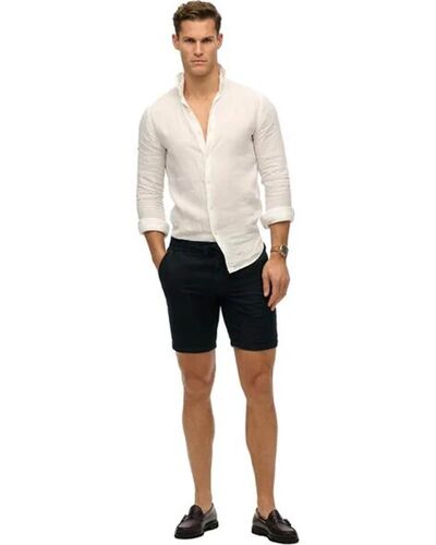 Superdry - D2 Stud Merchant Linen Shorts   