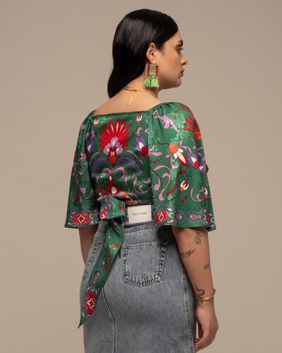 Peace And Chaos - Aloe Wrap Crop Top 