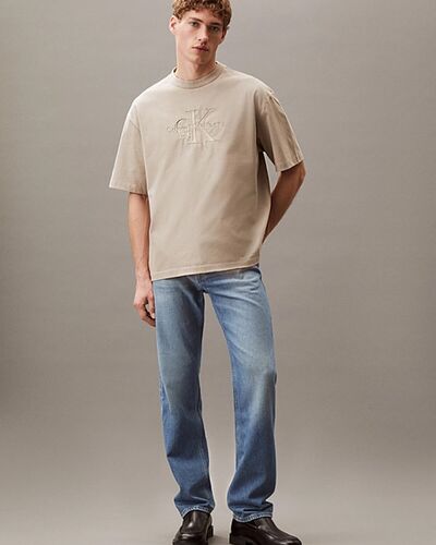 Ανδρική Κοντομάνικη Μπλούζα Calvin Klein - Ss Hi Low Emb 16S Jersey