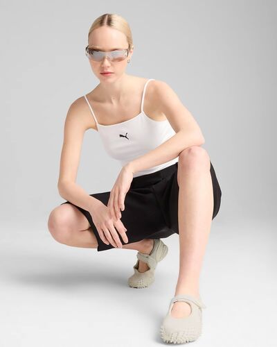 Γυναικεία Αμάνικη Μπλούζα Puma - Wardrobe Ess Ribbed