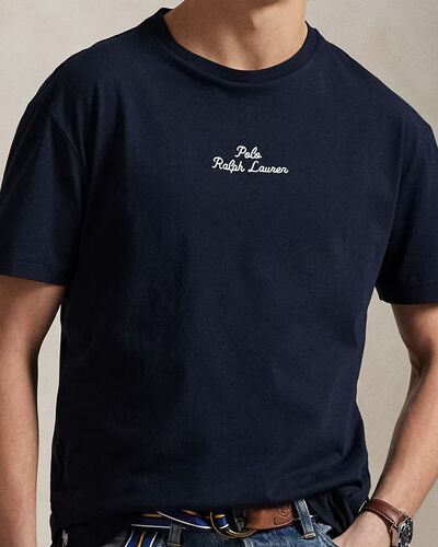 Ανδρική Κοντομάνικη Μπλούζα Polo Ralph Lauren - Sscnclsm1-Short Sleeve 710936585003 410