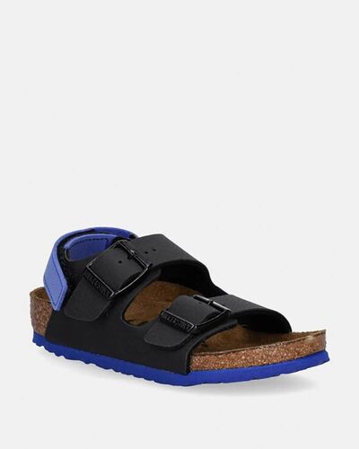 Birkenstock - S25 Synthetics Milano As Kids Bf Desert Soil Black/Ublu   