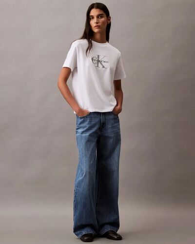 Γυναικεία Κοντομάνικη Μπλούζα Calvin Klein - Hr Clssc Mnlg