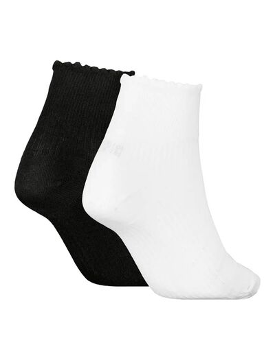 Γυναικείες Κάλτσες Puma 2 Ζευγάρια - 947223 Puma Scallop Edge Quarter