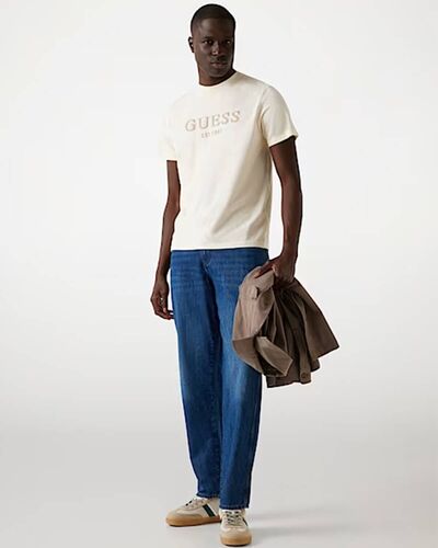 Ανδρική Κοντομάνικη Μπλούζα Guess - Ss Cn Guess Box Logo