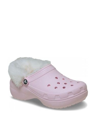 Γυναικείες Πλατφόρμες Clogs Crocs - Classic Fuzz Lined