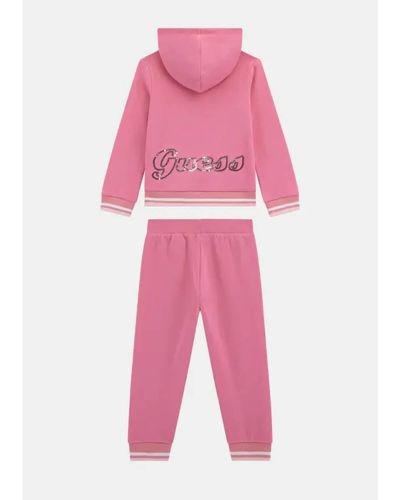 Παιδικό Σετ Guess - Hooded Ls Active Top+Pants