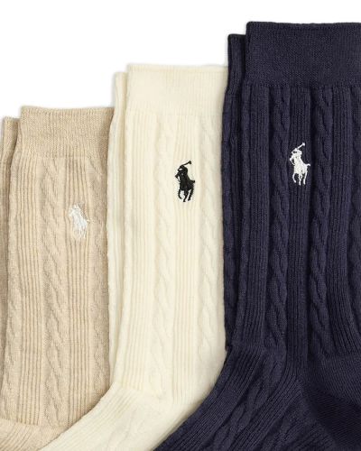 Polo Ralph Lauren - Classic Cbl-Crew Sock-3 Pack