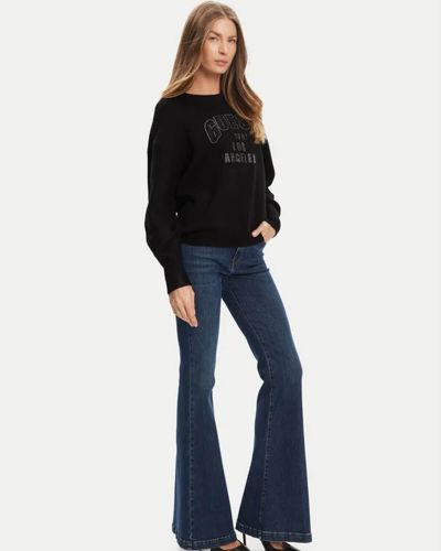 Γυναικεία Μακρυμάνικη Μπλούζα Guess - Ls Cn Leighton Logo