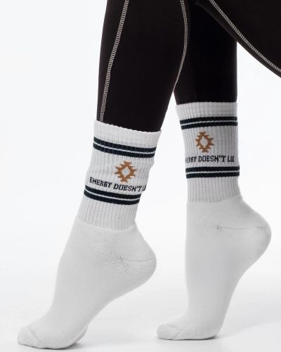Γυναικείες Κάλτσες Peace And Chaos - Energy White