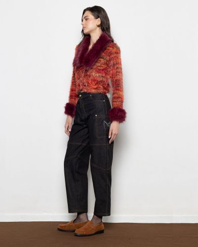 Mallory The label - Sonora Knit Cardigan With Faux Fur Details 