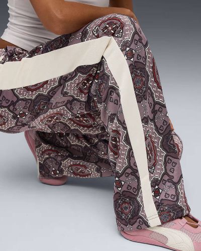 Γυναικείο Παντελόνι Puma - T7  Vintage Prep Aop Straight Track