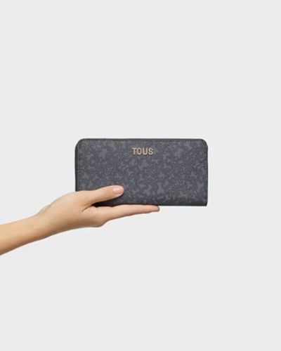 Tous - Billetera M. Kaos Mini Lines Gris Oscuro