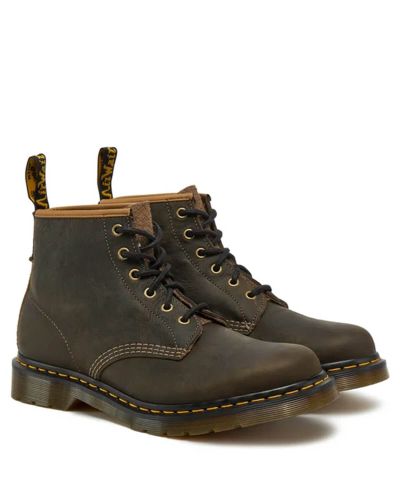 Dr Martens - 101 Antique Pull Up + Long Napped Suede Booties