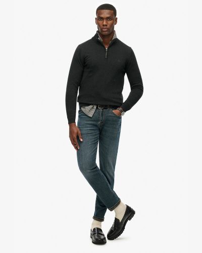 Ανδρική Μακρυμάνικη Μπλούζα με Φερμουάρ Superdry - D1 Stud Essentials Cotton