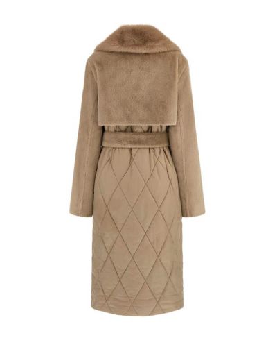 Guess - Jole Faux Fur Mix Nylon Coat