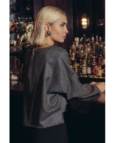 Γυναικεία Μπλούζα με Φερμουάρ στην Πλάτη Sourloulou - Back Zipper