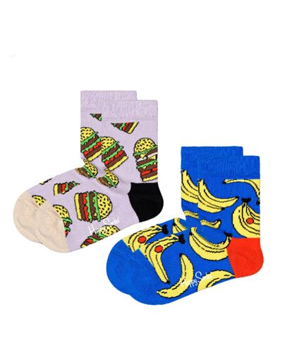 Happy Socks - 2-Pack Kids Lunchtime Low Socks 