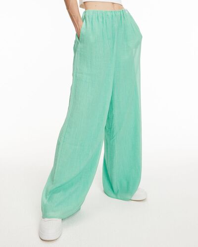 Γυναικείο Παντελόνι Calvin Klein - Crinkle Long