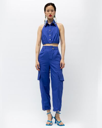 Mallory The label - Ammos Crop Sleeveless Shirt