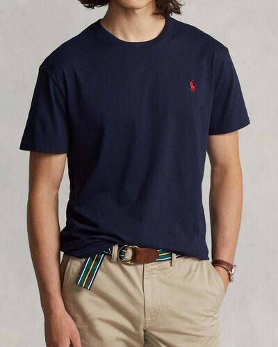 Ανδρική Κοντομάνικη Μπλούζα Polo Ralph Lauren - Sscnm2-Short Sleeve-T-Shirt 710680785004 410