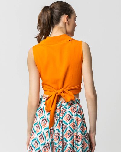 Γυναικεία Αμάνικη Μπλούζα Sourloulou - 23S353