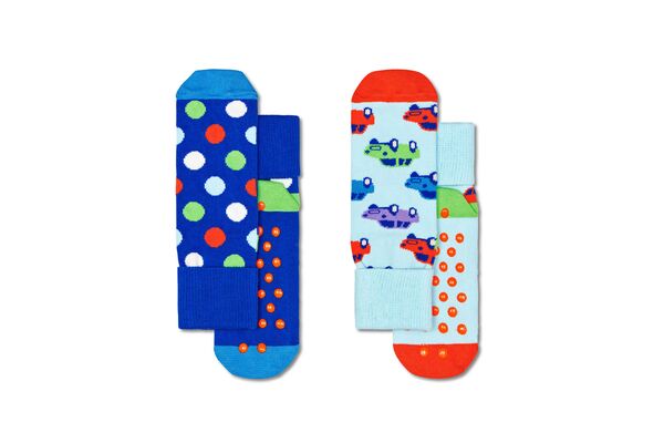 Happy Socks - 2-Pack Kids Car Anti-Slip Socks 