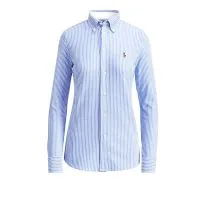 Women Shirt Polo Ralph Lauren Ls Str Heidi-Long Sleeve 211664416002 400 blue 