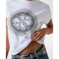 Γυναικεία Κοντομάνικη Μπλούζα Guess - 4G Shaded Hotfix